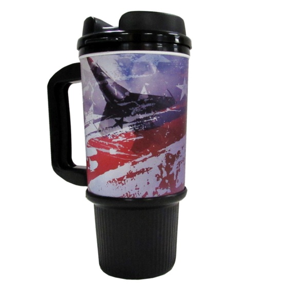 SALE! US Air Force 24oz Plastic Traveler Mug - Picture 2 of 4
